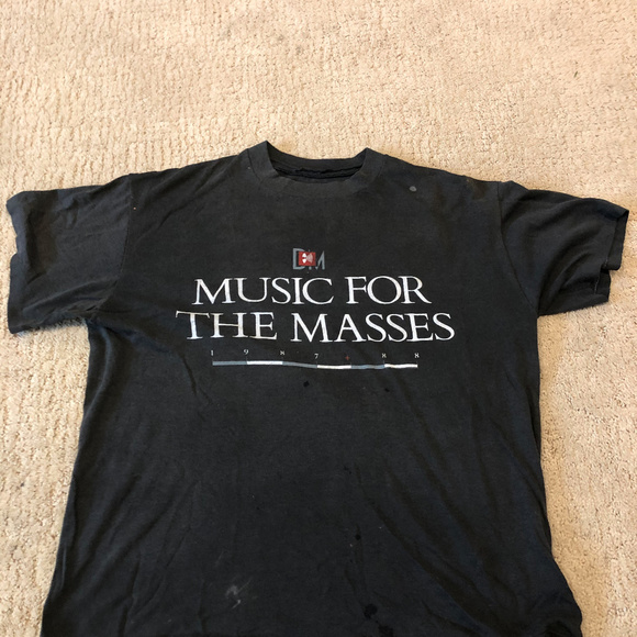 Depeche Mode 1988 Black Concert Tee Medium - Picture 1 of 7